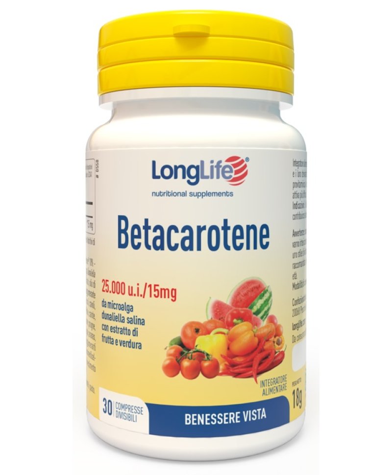 LONGLIFE BETACAROTENE 30 Compresse