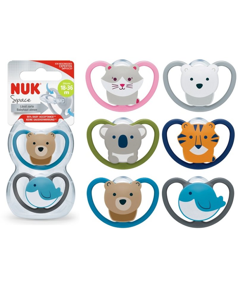 NUK SUCC SPACE SIL 18-36M 2PZ