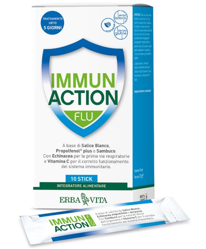 IMMUN ACTION FLU 10STICK ERBAVIT