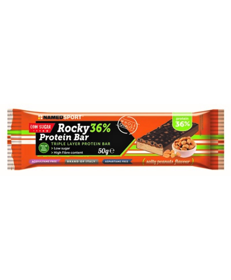 ROCKY 36% PROT BAR PEANUTS 50G