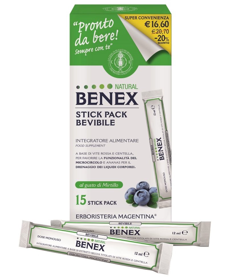 BENEX BEVIBILE 15STICK 12ML TP