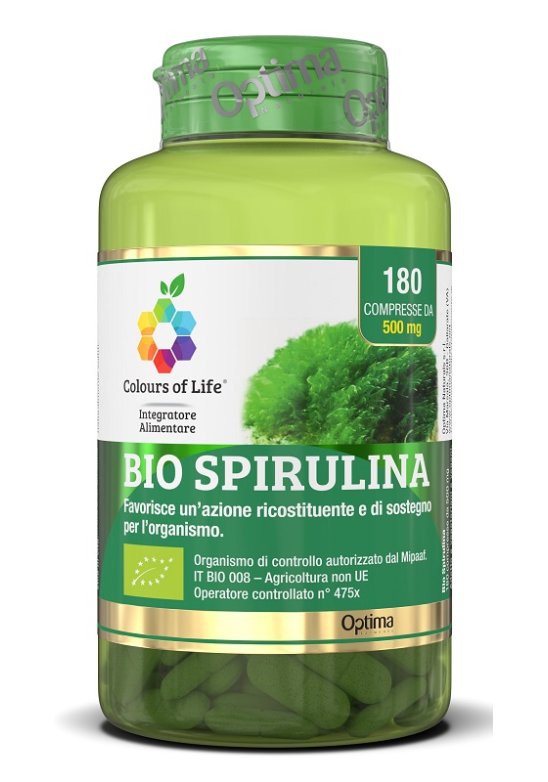 BIO SPIRULINA 180CPR COLOURS