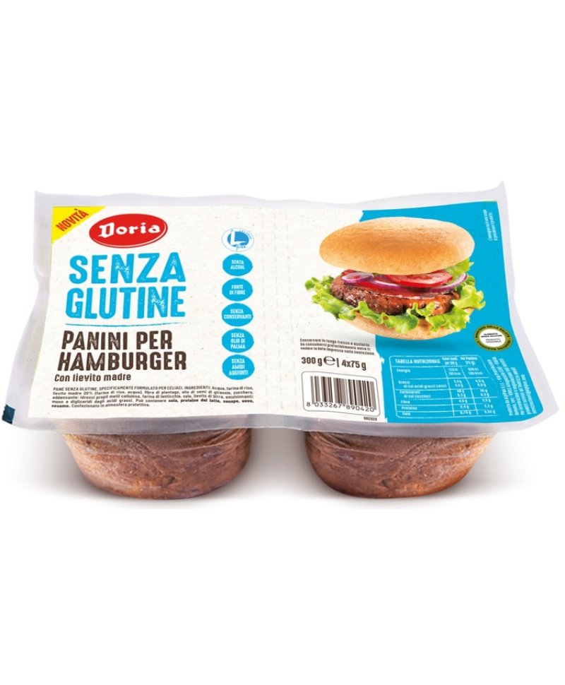 DORIA PANINI HAMBURGER 4X50G