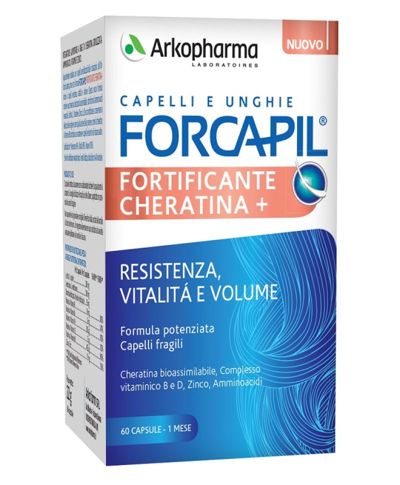 FORCAPIL FORTIFICANTE  CAPELLI CHERATINA+ 60 COMPRESSE trattamento per un mese