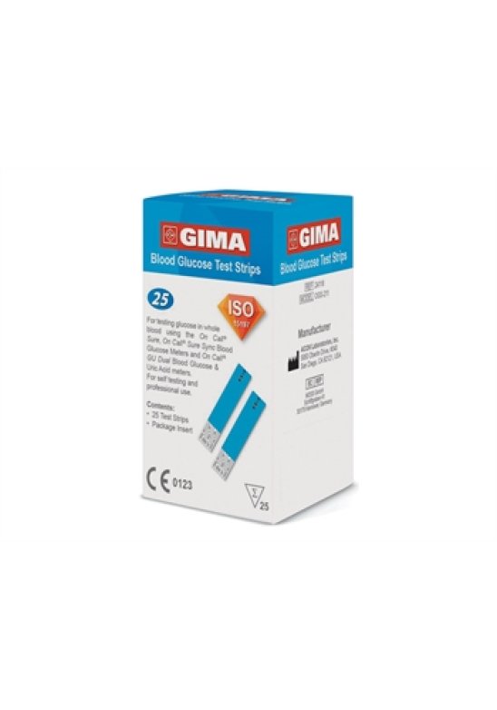 STRISCE GLICEMIA GIMA 25PZ