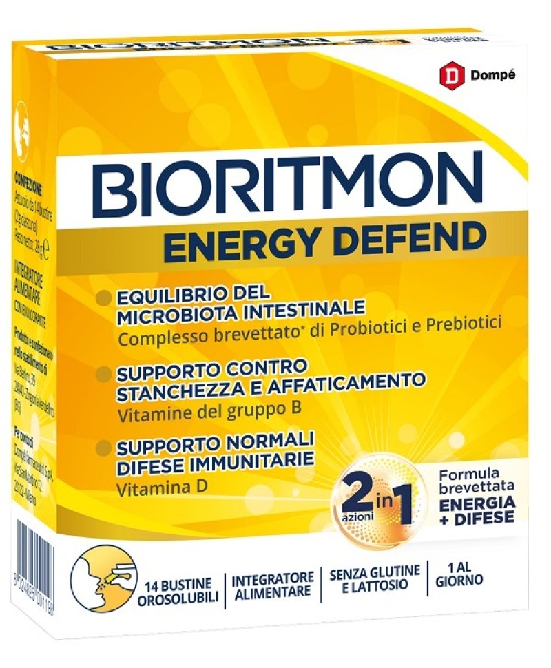 BIORITMON ENERGY DEFEND BUSTe orosolubili SUPPORTO DIFESE IMMUNITARIA, STANCHEZZA, AFFATICAMENTO