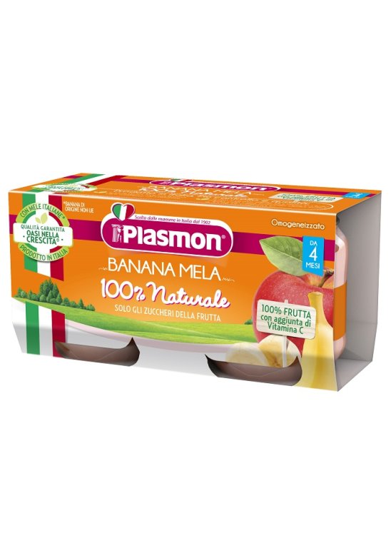 OMOG PLASMON BANANA/MELA 2X80GR