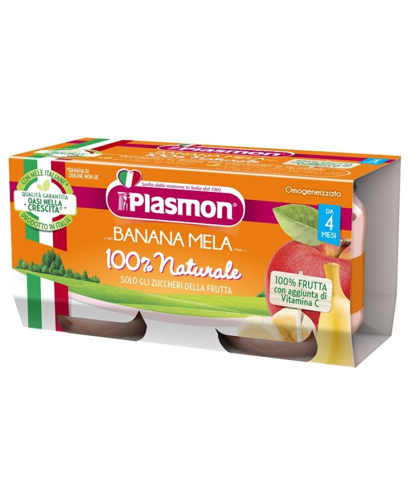 OMOG PLASMON BANANA/MELA 2X80GR