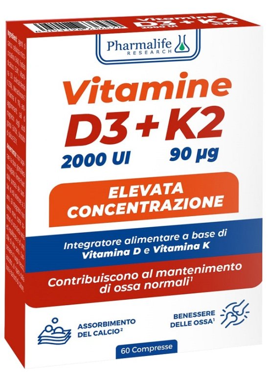 VITAMINE D3+K2 60 Compresse