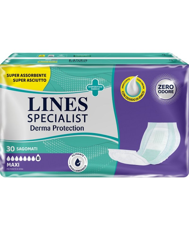 LINES SP DERM SAG MAXI 30PZ LINES SP DERM SAG MAXI 30PZ