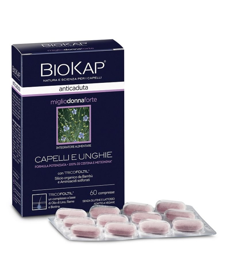 BIOKAP MIGLIO Donna FORTE 60 Compresse anticaduta capelli