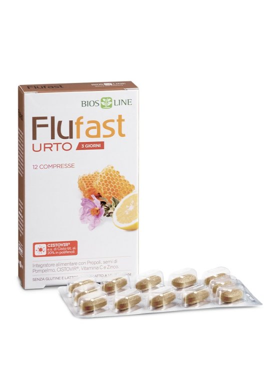 FLUFAST APIX URTO 3 giorni 12 compresse con propoli e semi di pompelmo