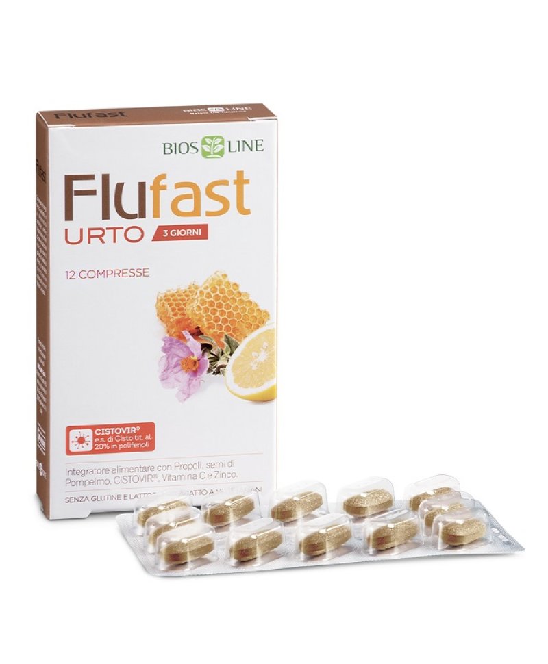 FLUFAST APIX URTO 3 giorni 12 compresse con propoli e semi di pompelmo