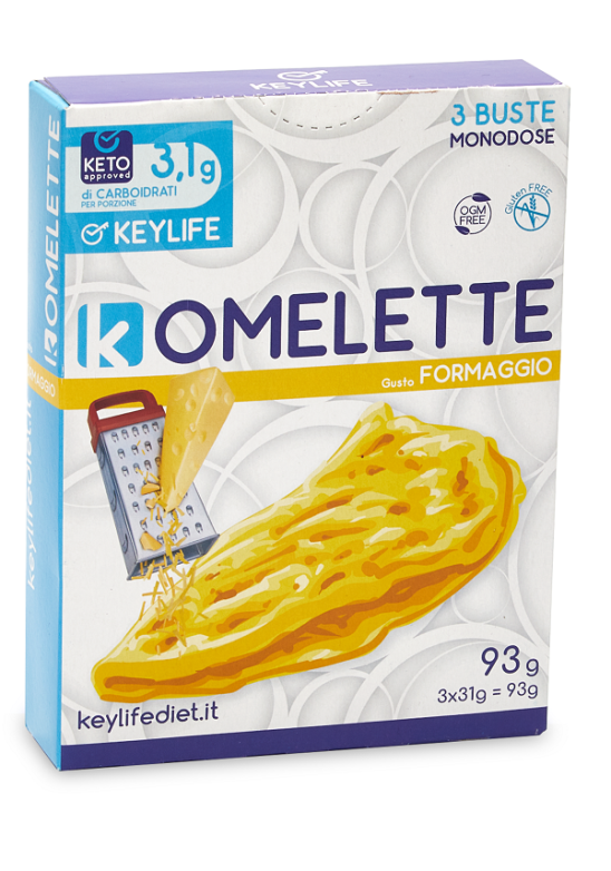KEYLIFE KOMELETTE 3 pezzi da 31G omelette gusto formaggio
