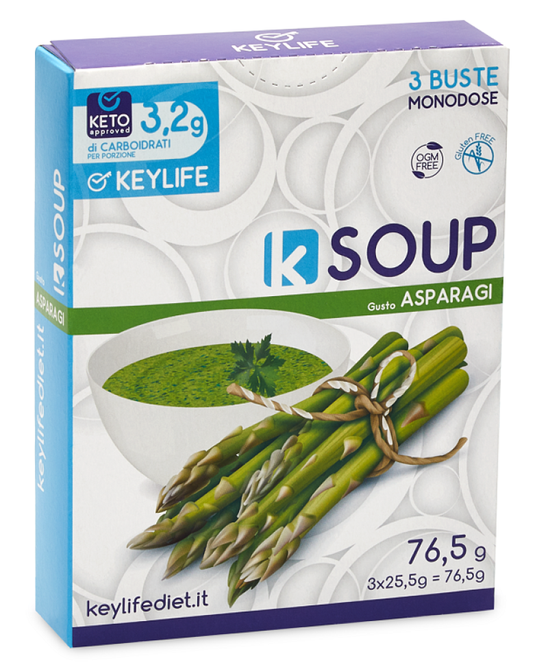 KEYLIFE KSOUP ASPARAGI 3 pezzi da 25,5 G vellutata