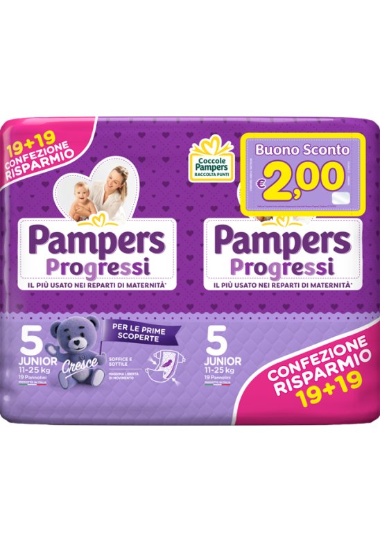 PAMPERS PROGRESSI JUNIOR 38PZ