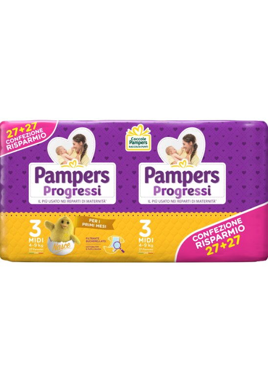 PAMPERS PROGRESSI MIDI 54PZ