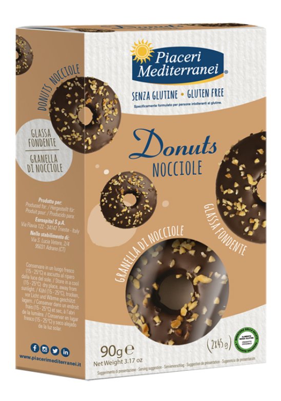 PIACERI MEDIT DONUTS NOCCIO 2X45