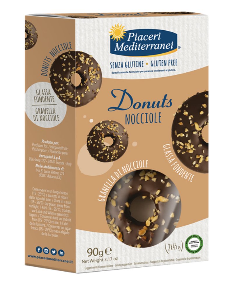 PIACERI MEDIT DONUTS NOCCIO 2X45