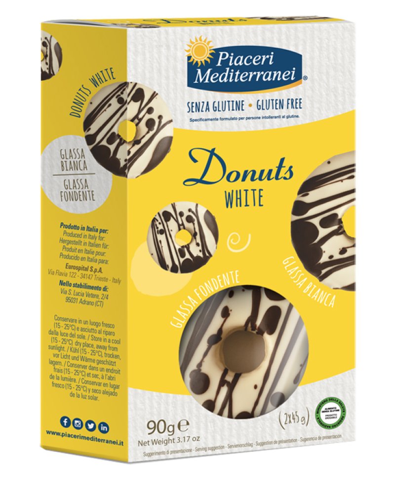 PIACERI MEDIT DONUTS WHITE 2X45G