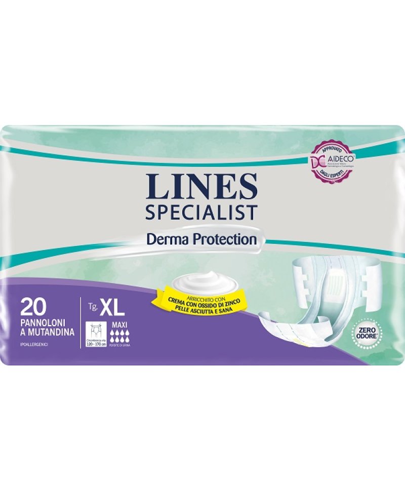 LINES SP DERM PAN MAXI XL 20PZ