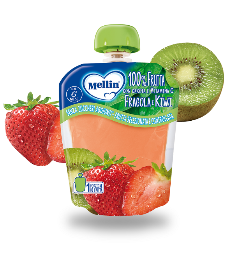 MELLIN POUCH FRAGOLA KIWI 90G