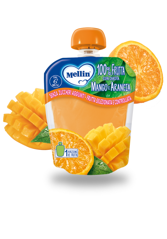 MELLIN POUCH ARANCIA MANGO 90G