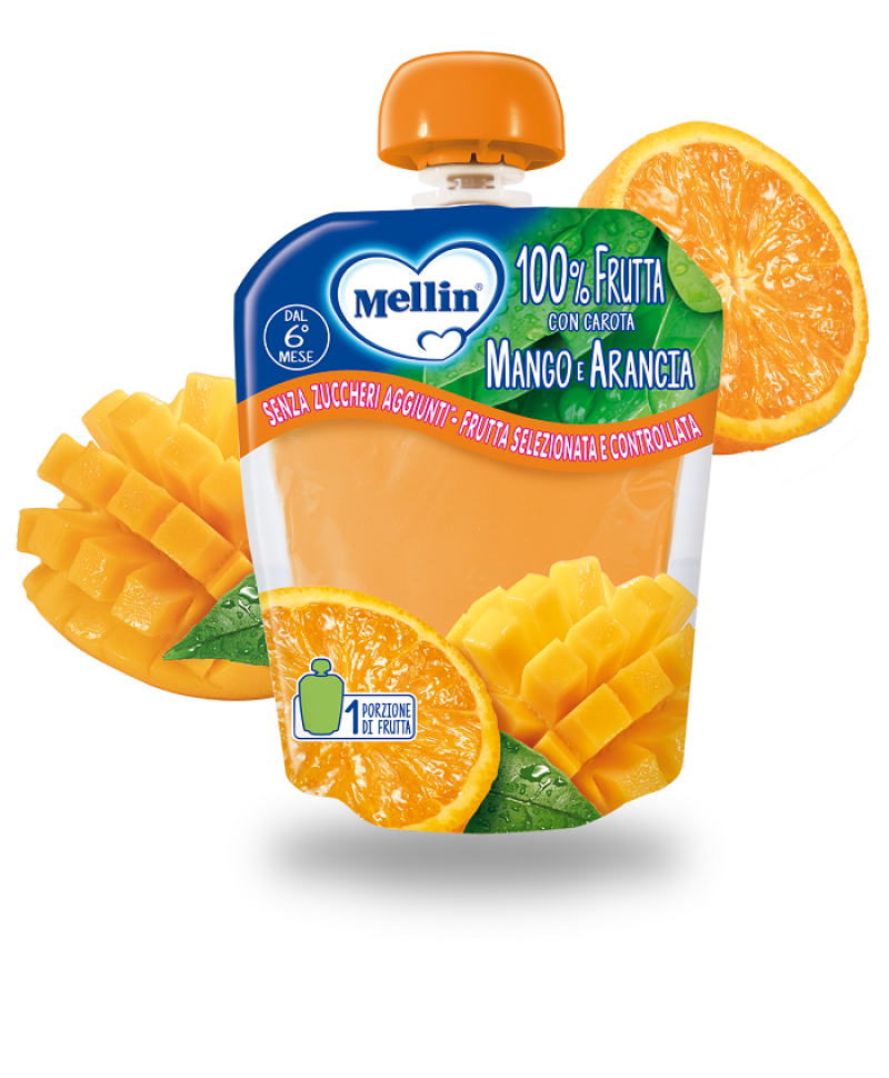 MELLIN POUCH ARANCIA MANGO 90G