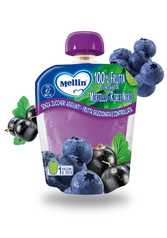 MELLIN POUCH MIRTILLO/RIBES90G