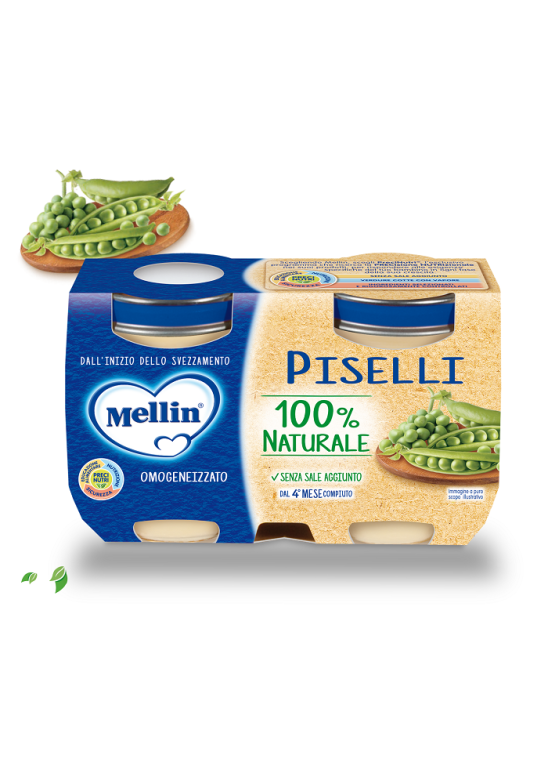 MELLIN OMOG PISELLI 2X125G