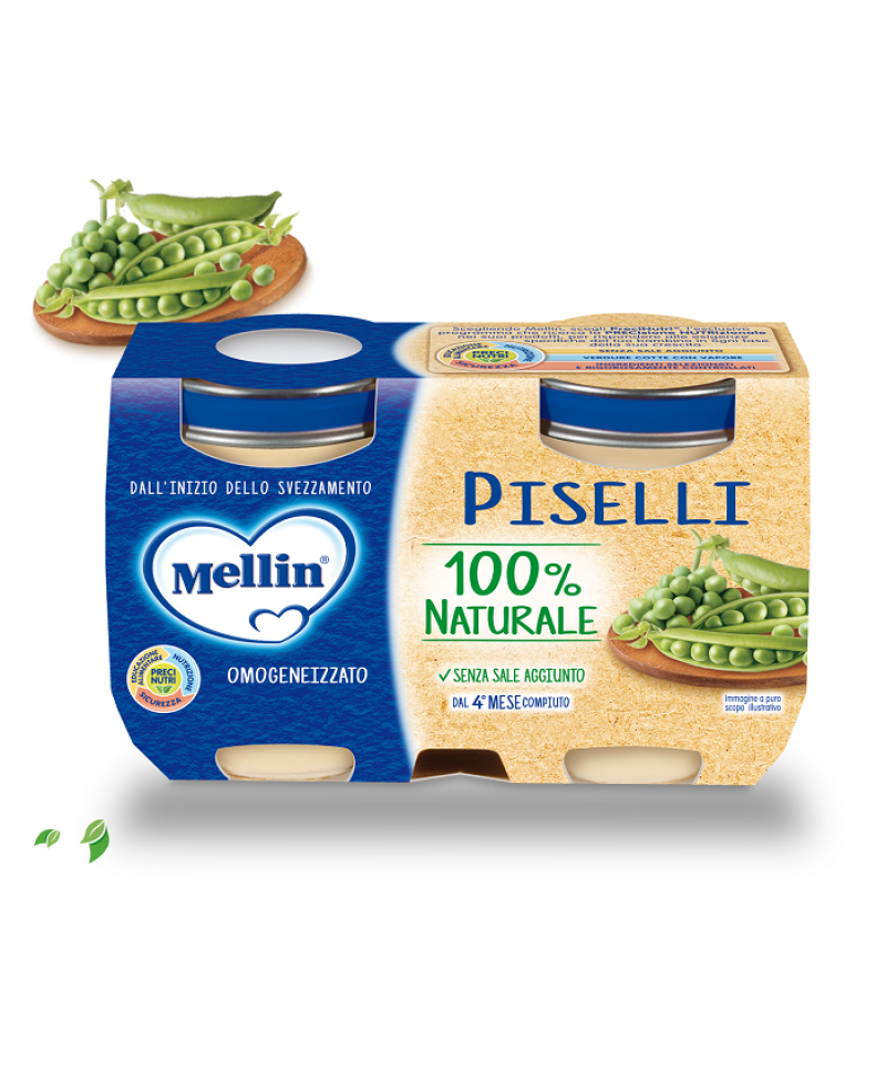 MELLIN OMOG PISELLI 2X125G