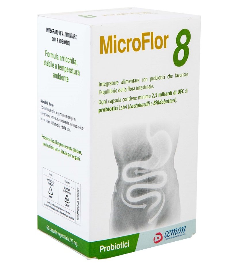 MICROFLOR 8 60 Capsule VEG NO FRIGO