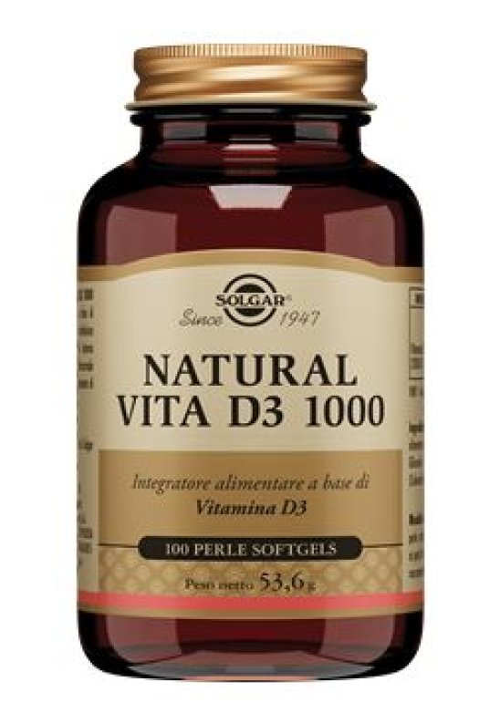 NATURAL VITA D3 1000 100PRL