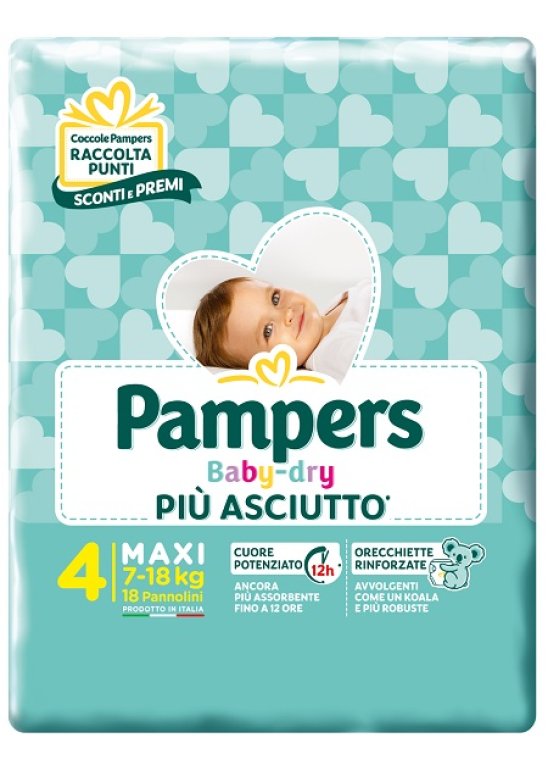 PAMPERS BD DOWNCOUNT MAXI 18PZ