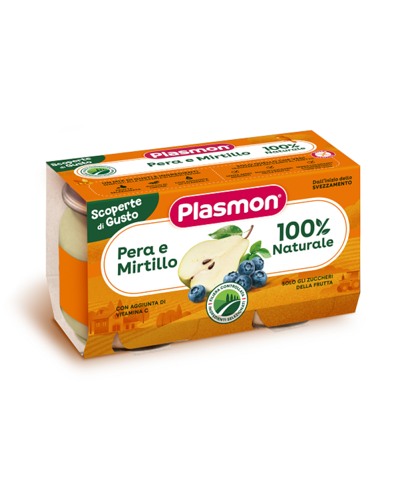 PLASMON OMOG PERA MIRTILLO 2X104