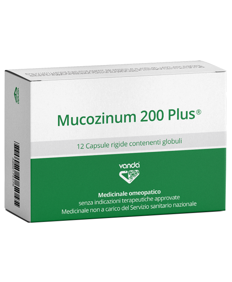 MUCOZINUM 200 PLUS 12 Capsule VANDA