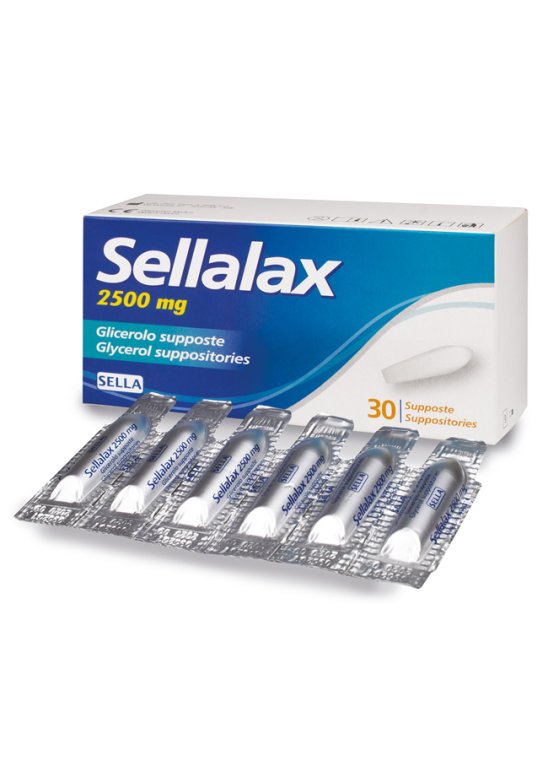 SELLALAX 2500MG SUPP GLIC 30PZ