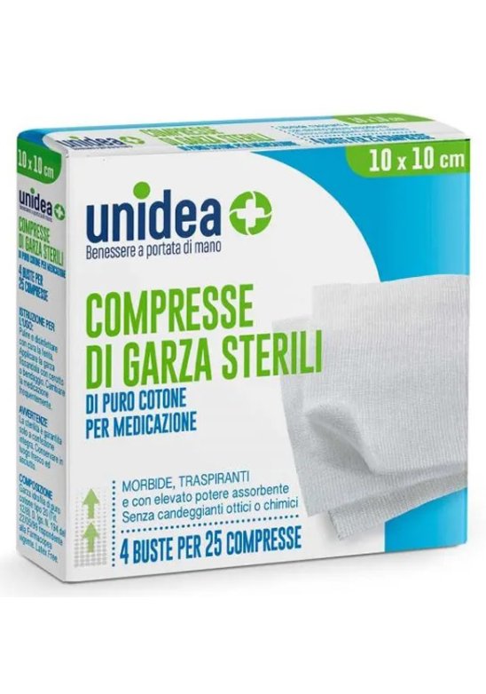 UNIDEA GARZA COT 10X10CM  100