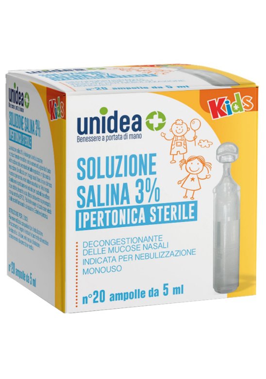 UNIDEA SOL SALINA IPER 3% 5ML 20