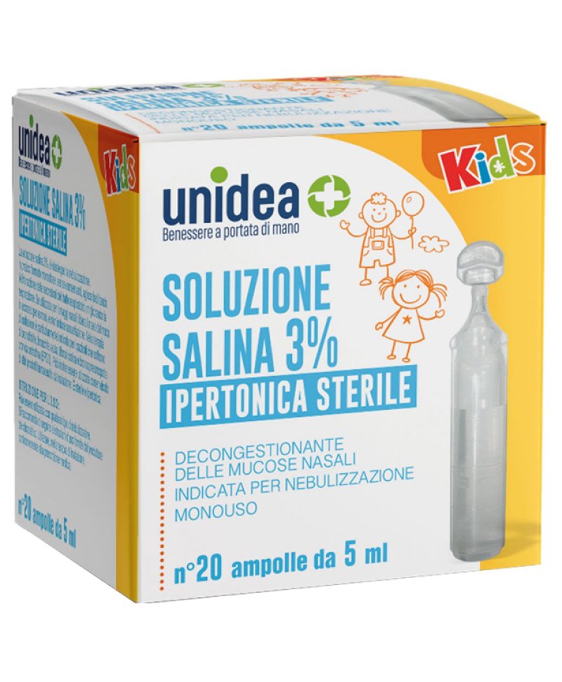 UNIDEA SOL SALINA IPER 3% 5ML 20