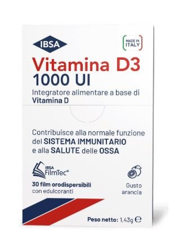 VITAMINA D3 IBSA 1000UI 30FILM