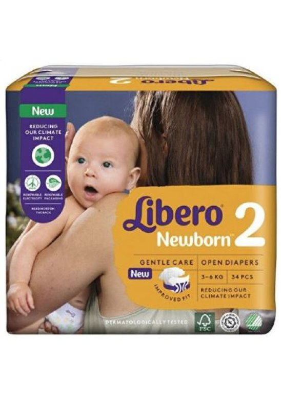 LIBERO NEWBORN 2 3-6 KG 34PZ