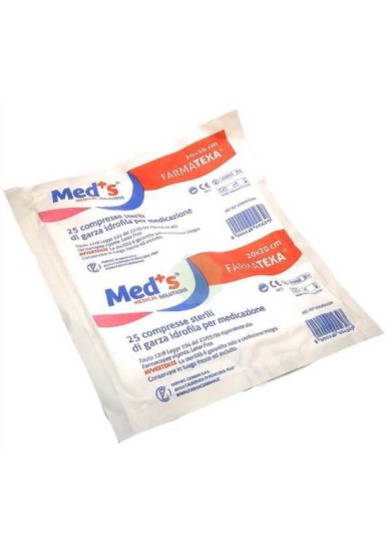 GARZA MEDS 12/8 20X20CM 25PZ