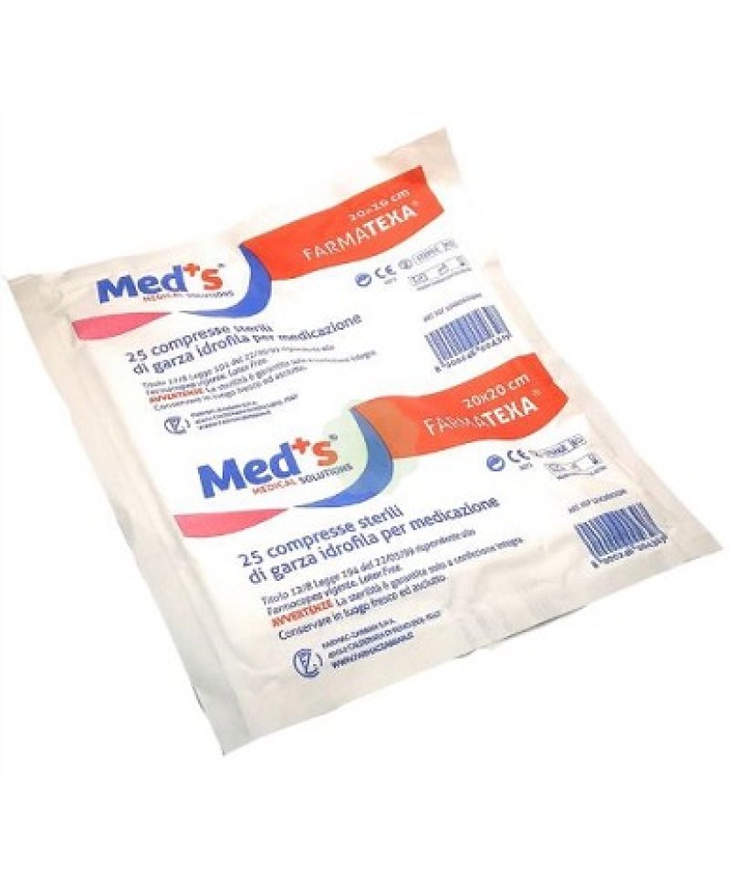 GARZA MEDS 12/8 20X20CM 25PZ