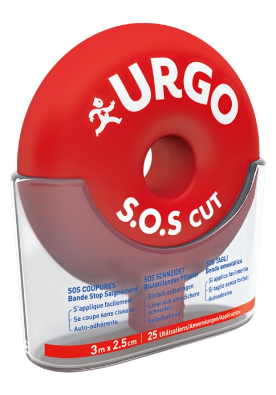 BENDA URGO SOS CUT 3X2,5CM