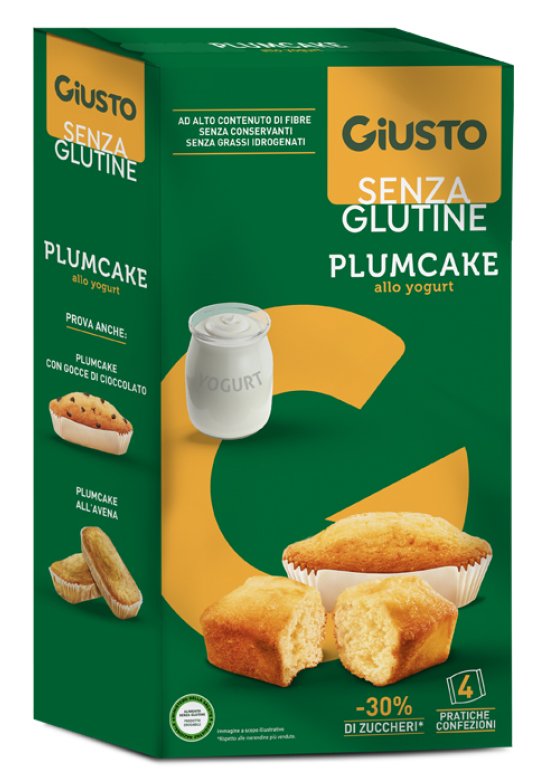 GIUSTO-S/G PLUMCAKE YOGURT 160