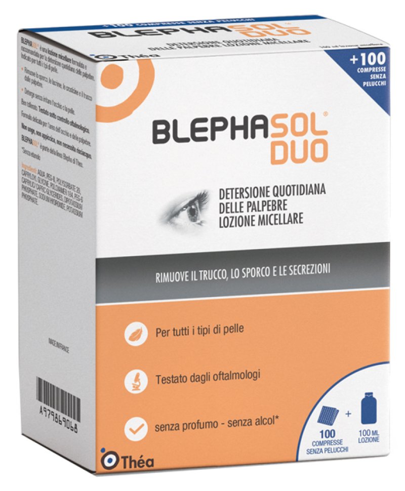 BLEPHASOL DUO 100ML+100 GARZE