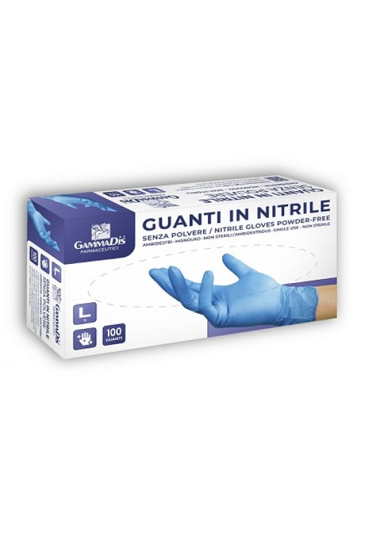 GUANTI NITRILE S/POLV M 100PZ