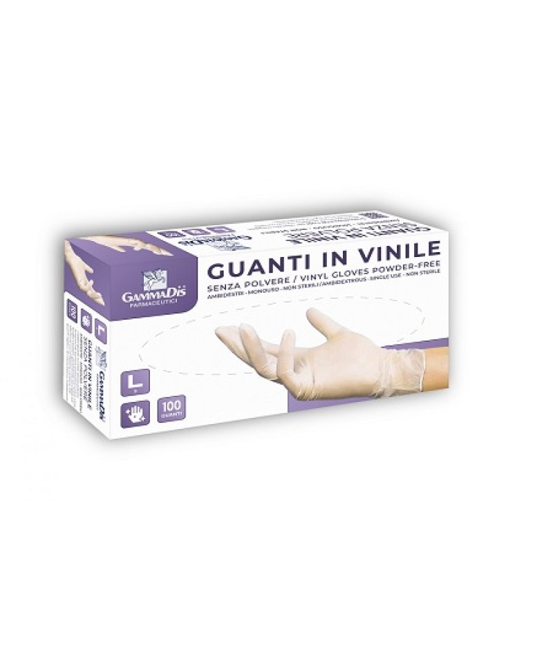 GUANTI VINILE S/POLV M 100PZ