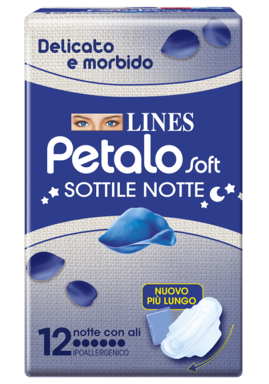 LINES PETALO SOFT NOTTE 12PZ